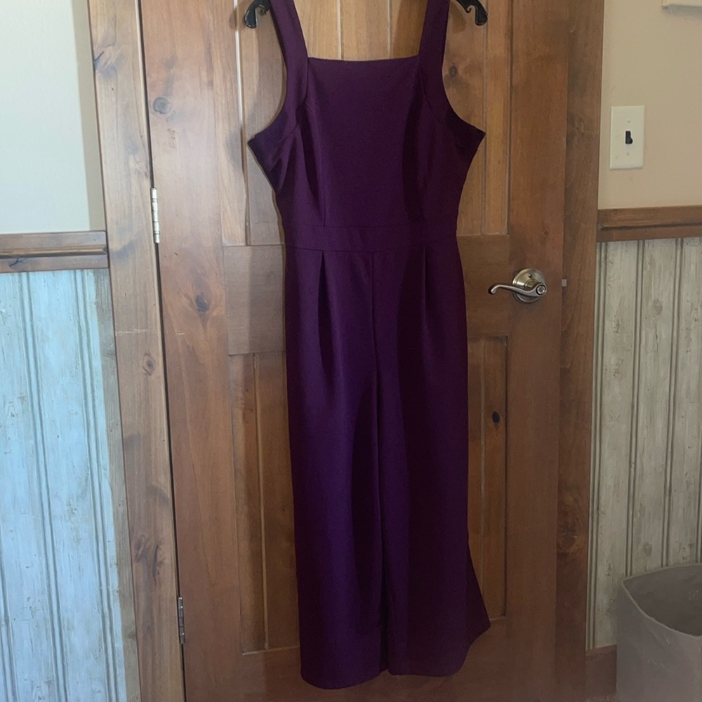 Miami dark wine colored jumpsuit size large